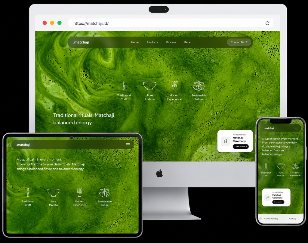 Matchaji E-commerce Brand Website