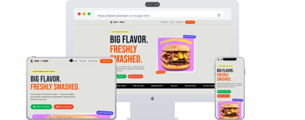 Smash On Burger Website